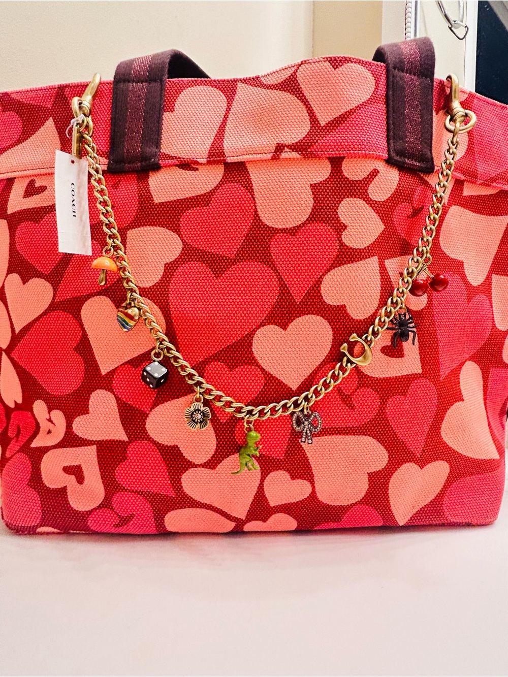 Coach Large Swag Bag Charm/ Keychain - Picture 4 of 12